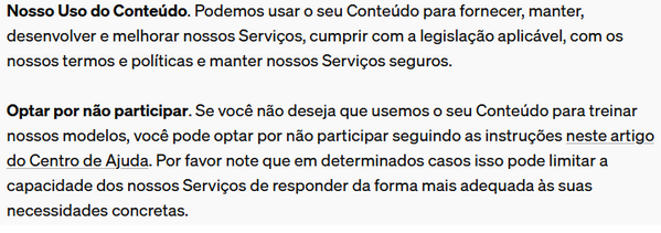 Termos de Uso ChatGPT